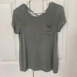 Moral Fiber green T-shirt medium